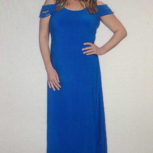 SUMMER Stretch Knit Maxi Dress LARGE ONLY - Picture 3 of 8